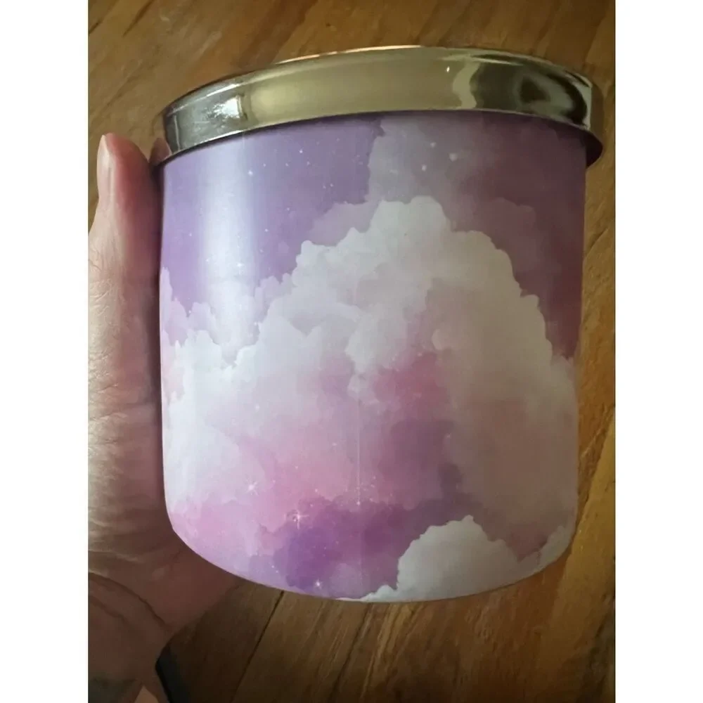 Goose Creek Marshmallow Sugar Candle - Lavender & Pink Cloud Design 3 Wick